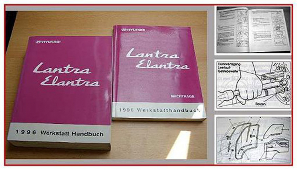 Werkstatthandbuch Hyundai Lantra Elantra ab 1996 Reparatur 2 Bände