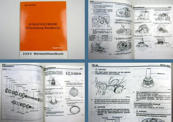 Werkstatthandbuch Hyundai Schaltgetriebe Elantra Sonata Coupe XG Matrix Trajet