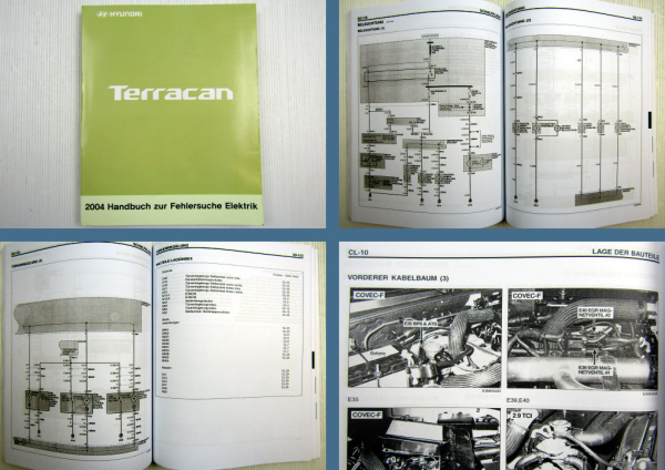 Werkstatthandbuch Hyundai Terracan Elektrische Schaltpläne 2004 Fehlersuche