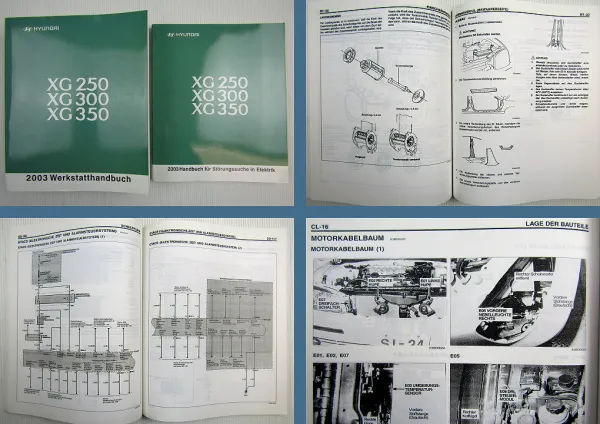 Werkstatthandbuch Hyundai XG250 XG300 XG350 ab 2003 Reparaturanleitung