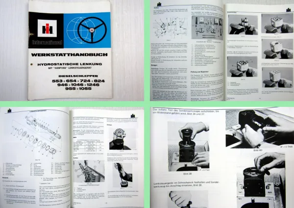 Werkstatthandbuch IHC 553 654 724 824 946 955 bis 1246 Danfoss Lenkung 1977