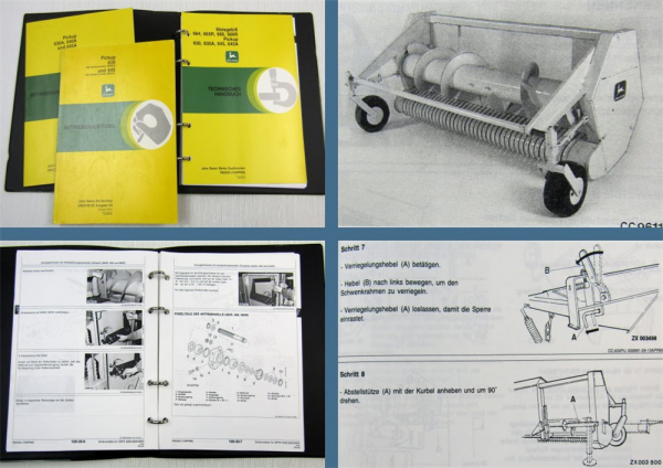 Werkstatthandbuch John Deere 630 645 A Pickup Bedienungsanleitung ca 1998