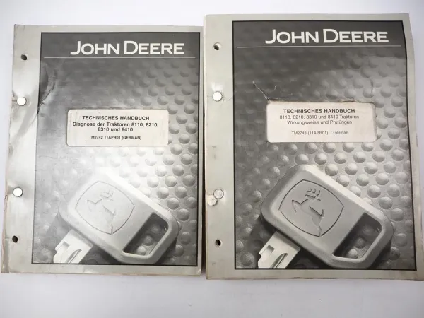 Werkstatthandbuch John Deere 8110 8210 8310 8410 Diagnose Fehlersuche Prüfung