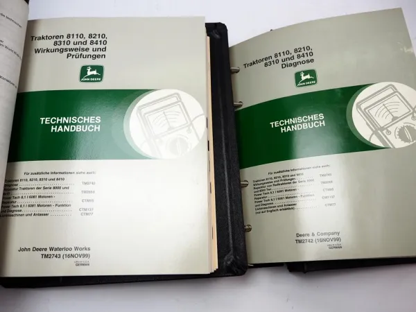 Werkstatthandbuch John Deere 8110 8210 8310 8410 Diagnose Fehlersuche & Prüfung