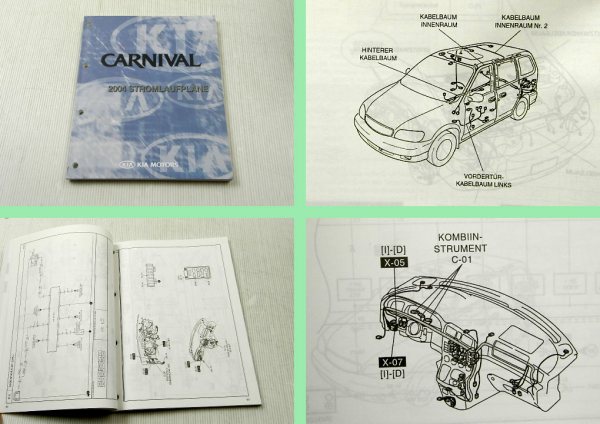Werkstatthandbuch Kia Carnival 2004 Stromlaufpläne Elektrik