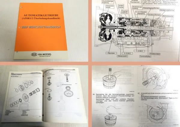 Werkstatthandbuch Kia Sorento A5SR1/2 Getriebe Überholung 2007