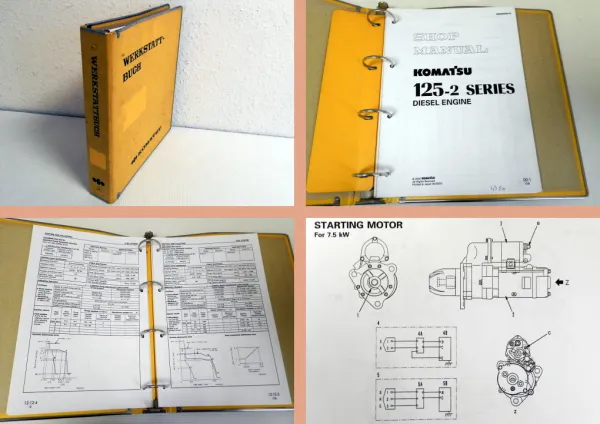 Werkstatthandbuch Komatsu 6D/S6D/SA6D125-2 engine Shop Manual 2003