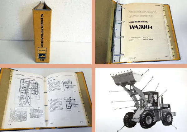 Werkstatthandbuch Komatsu WA300-1 Radlader Reparatur 1984