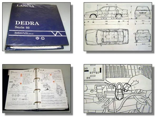 Werkstatthandbuch Lancia Dedra 1993 - 1994 Turbo Integrale Reparaturanleitung