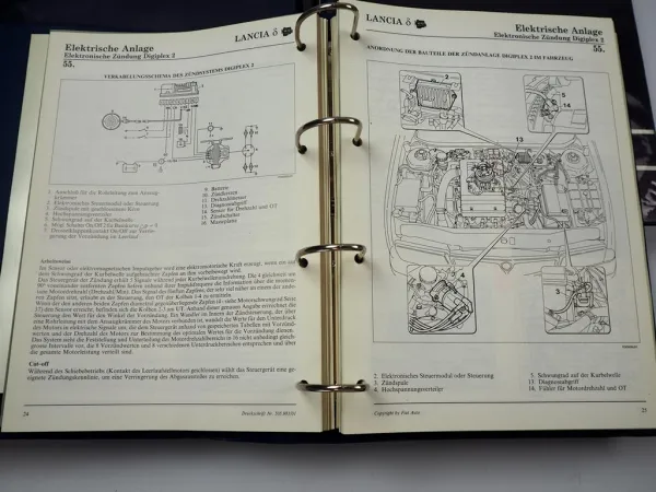 Werkstatthandbuch Lancia Delta 836 HPE 16V turbo TD Reparaturanleitung 1993 - 99
