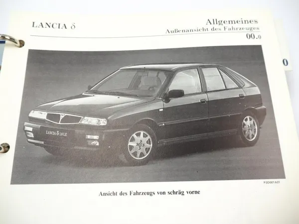 Werkstatthandbuch Lancia Delta 836 HPE 16V turbo TD Reparaturanleitung 1993 - 99