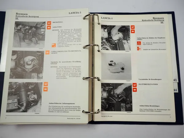 Werkstatthandbuch Lancia Delta 836 HPE 16V turbo TD Reparaturanleitung 1993 - 99