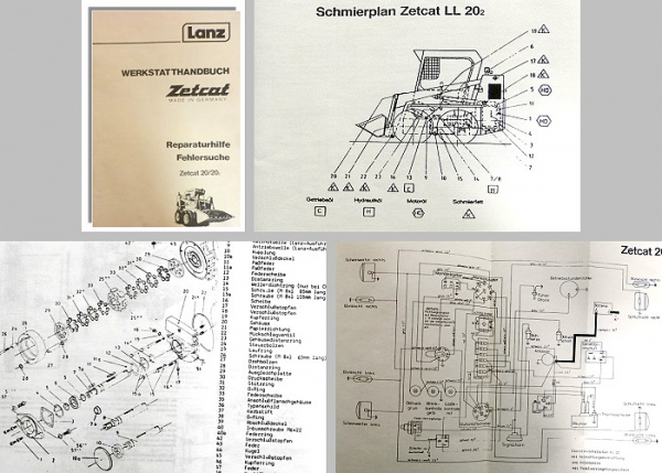Werkstatthandbuch Lanz Zetcat LL 20 LL20.2 Radlader Reparaturhilfe Fehlersuche
