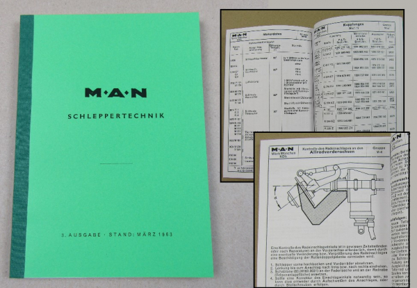 Werkstatthandbuch MAN Schlepper Technik Daten Handbuch 1963