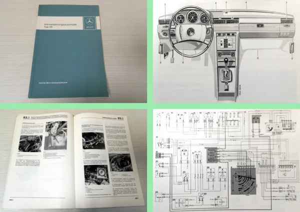 Werkstatthandbuch Mercedes 280S 450 SE SEL USA Typ 116 Klimaanlage Automatik