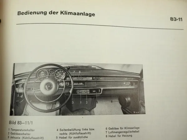Werkstatthandbuch Mercedes Benz 108 109 111 113 Reparatur 280 300 S/8 SEL/8 SE/9