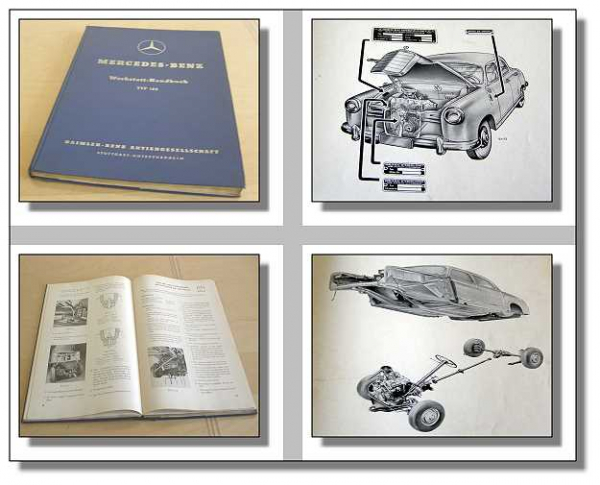 Werkstatthandbuch Mercedes Benz 180 W120 Ponton 1953 Reparaturanleitung
