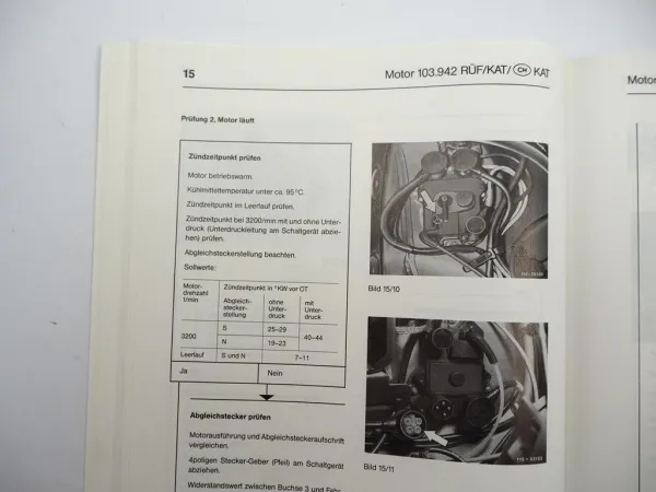 Werkstatthandbuch Mercedes Benz 420SL 300TD 190E 2.3 190E 2.6 Neuerungen 1986