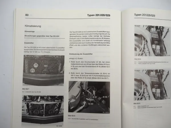 Werkstatthandbuch Mercedes Benz 420SL 300TD 190E 2.3 190E 2.6 Neuerungen 1986