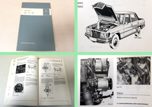 Werkstatthandbuch Mercedes Benz M110 117 450 SL SLC Australien USA Schweden 1977