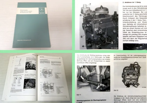 Werkstatthandbuch Mercedes Benz Typ 107 116 123 Einführungsschrift ab 9 / 1979