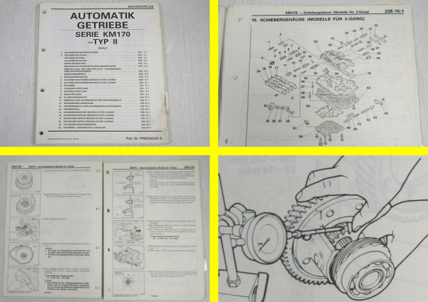 Werkstatthandbuch Mitsubishi Automatikgetriebe Galant Colt III Lancer IV Space W