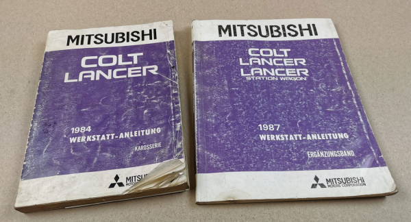 Werkstatthandbuch Mitsubishi Colt Lancer 1984 1987 Reparaturanleitungen