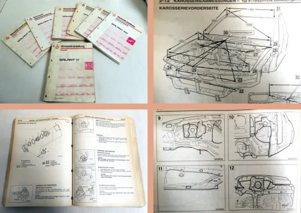 Werkstatthandbuch Mitsubishi Galant EA0 1997 - 2001 Reparaturanleitung in 7 Bänden