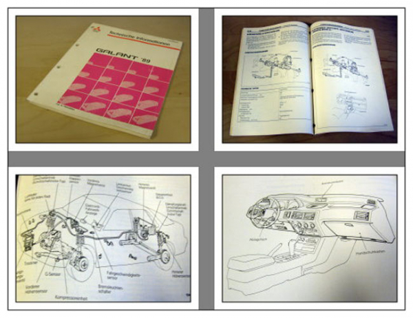 Werkstatthandbuch Mitsubishi Galant Fließheck E33 1989 Technische Information