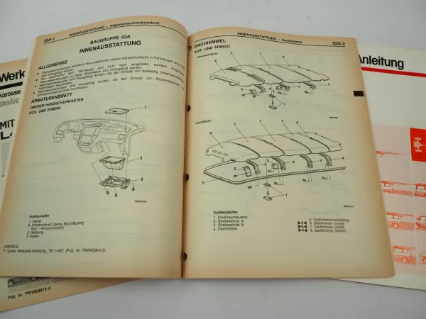 Werkstatthandbuch Mitsubishi L400 PA PB PD 1996 - 1998 Reparaturanleitung Ergänzung