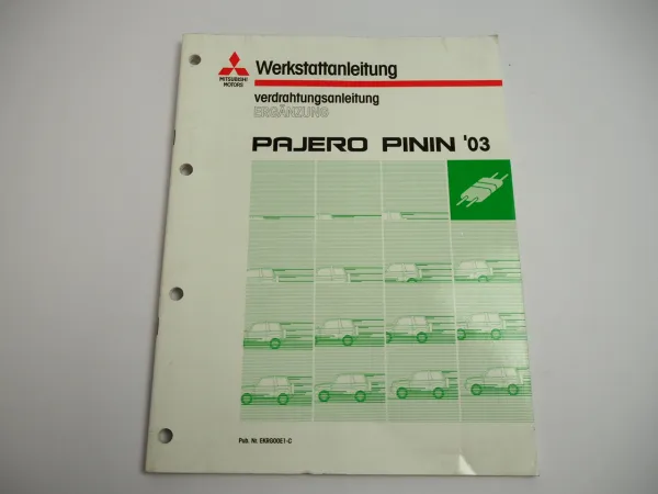 Werkstatthandbuch Mitsubishi Pajero Pinin 2003 Schaltpläne Elektrik Ergänzung
