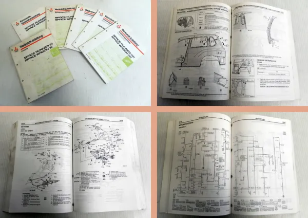 Werkstatthandbuch Mitsubishi Space Runner Wagon 1999 - 2001 in 6 Bänden