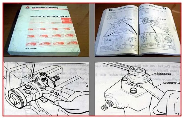 Werkstatthandbuch Mitsubishi Space Wagon MJ 1990 Reparaturanleitung