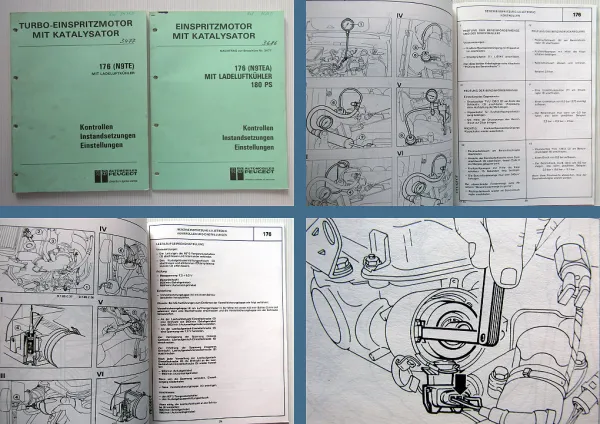 Werkstatthandbuch Peugeot 505 Turbo 176 N9TE / N9TEA 180 PS Ladeluftkühler