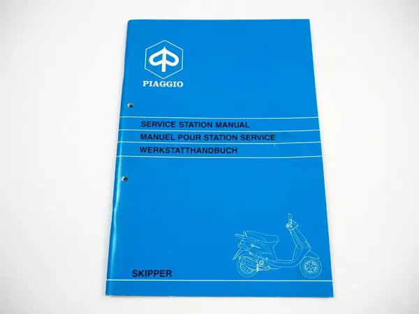 Werkstatthandbuch Piaggio Skipper 125 Quartz Service Station Manual Manuel pour Station Service