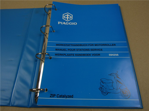 Werkstatthandbuch Piaggio ZIP Catalyzed Reparaturanleitung 2000
