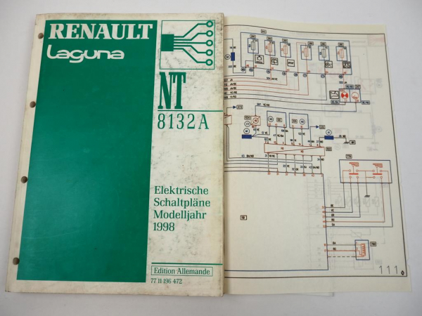 Werkstatthandbuch Renault Laguna I Typ 56 1998 Elektrik elektrische Schaltpläne