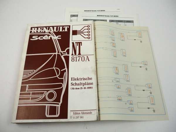 Werkstatthandbuch Renault Scenic ab 25.10.1999 Elektrische Schaltpläne Elektrik