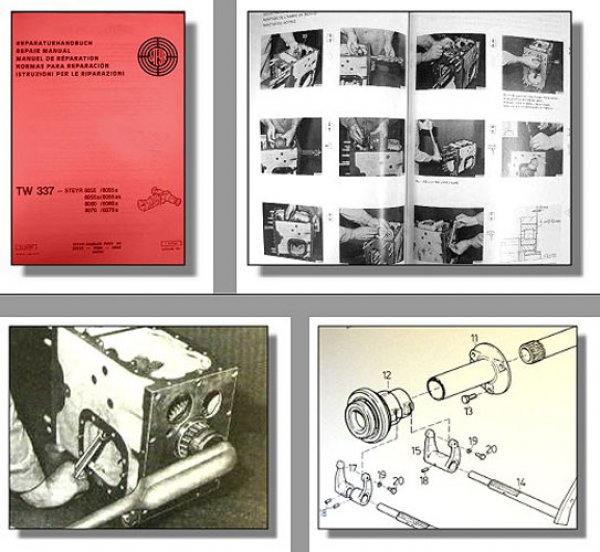 Werkstatthandbuch Steyr 8055 8060 8070 Reparaturhandbuch Getriebe TW337