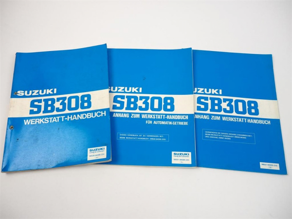 Werkstatthandbuch Suzuki Alto SB308 Reparaturanleitung 1984 - 1994 in 3 Bänden