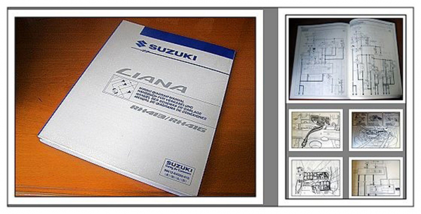 Werkstatthandbuch Suzuki Liana RH413 RH416 Elektrische Schaltpläne 2002
