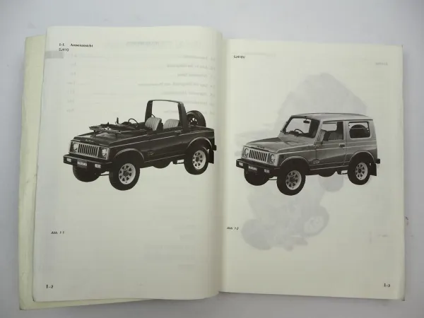 Werkstatthandbuch Suzuki Samurai SJ410 SJ410V SJ410K Reparaturanleitung 1985/91