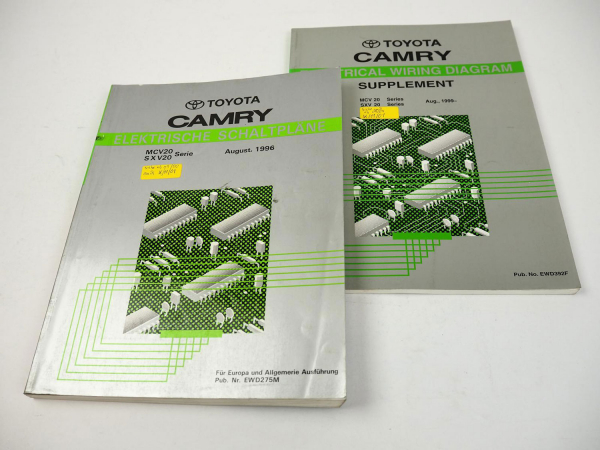 Werkstatthandbuch Toyota Camry 4 MCV20 SXV20 elektrische Schaltpläne 1996 - 1999