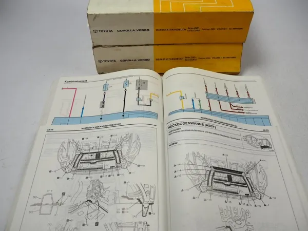 Werkstatthandbuch Toyota Corolla Verso 2004 ZNR1 CUR10 Reparaturanleitung
