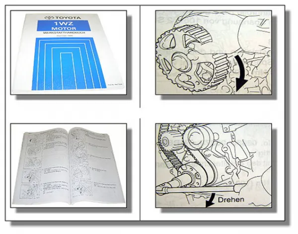 Werkstatthandbuch TOYOTA Corolla WZE110 Motor 1WZ 1999