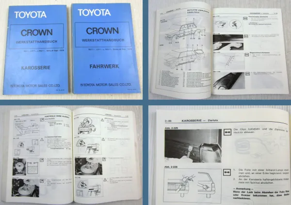 Werkstatthandbuch Toyota Crown RS11 LS11 MS11 Karosserie + Fahrwerk ab 1979