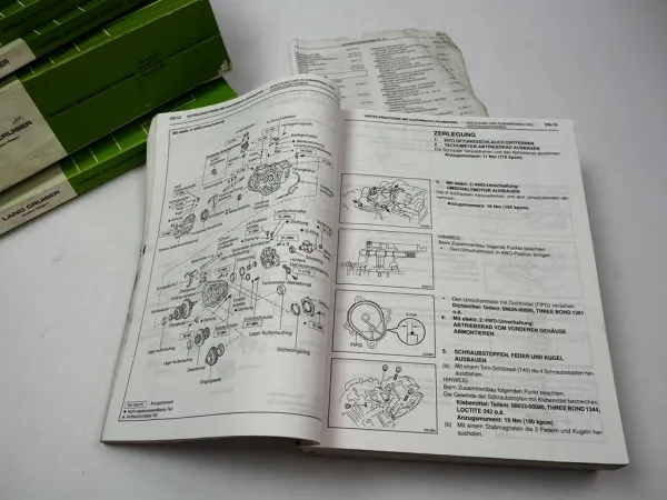 Werkstatthandbuch Toyota Land Cruiser J10 Station Wagon Reparaturanleitung 1998-2003