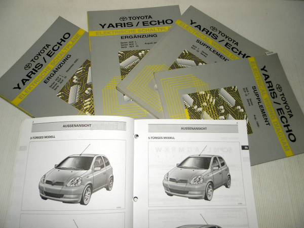Werkstatthandbuch Toyota Yaris Echo SCP10 Schaltpläne Elektrik Merkmale ab 1999