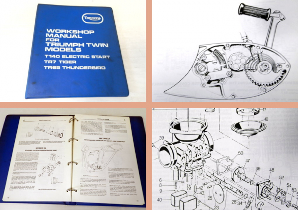 Werkstatthandbuch Triumph Bonneville Tiger Thunderbird Workshop Manual 1981