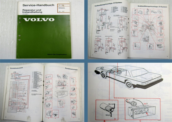Werkstatthandbuch Volvo 240 242 244 245 1992 Elektrische Schaltpläne Elektrik